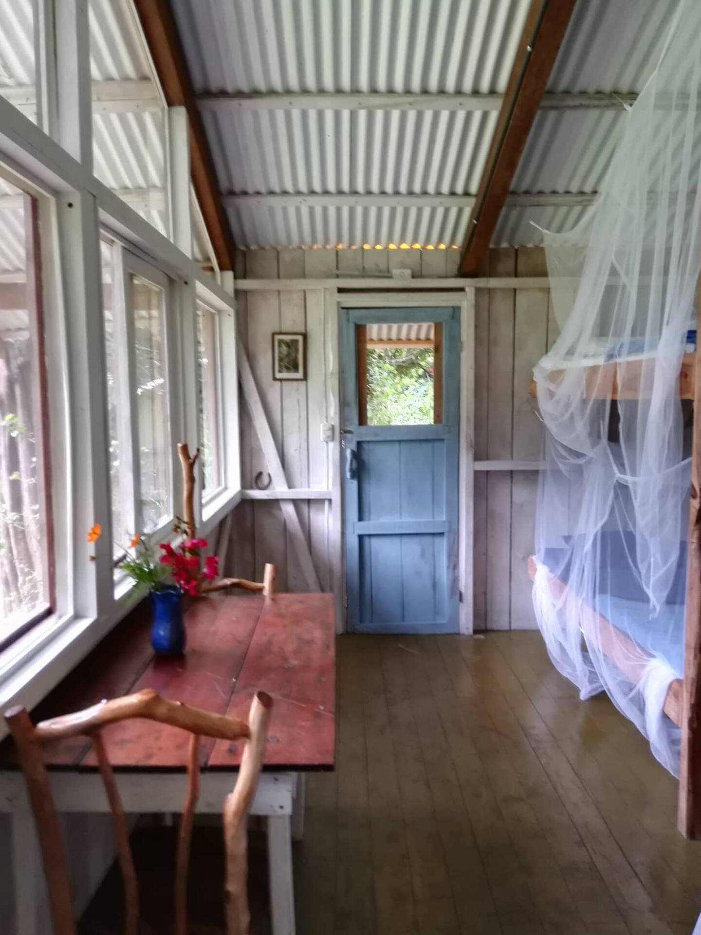 Bunkhouse interior — light and airy