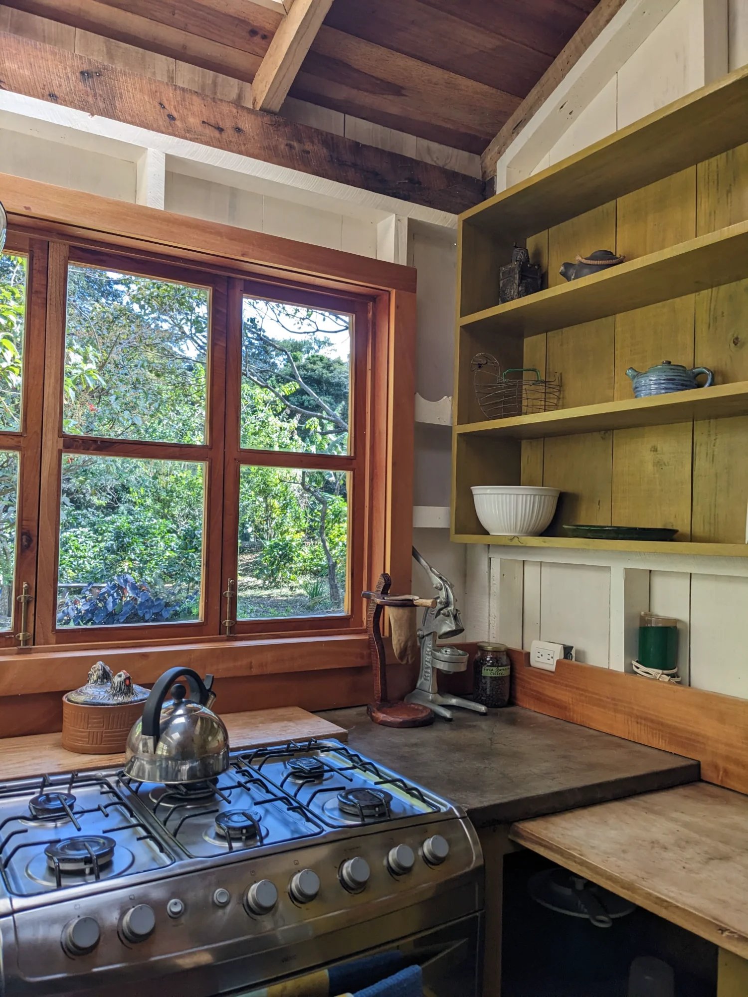 Kitchen stove area